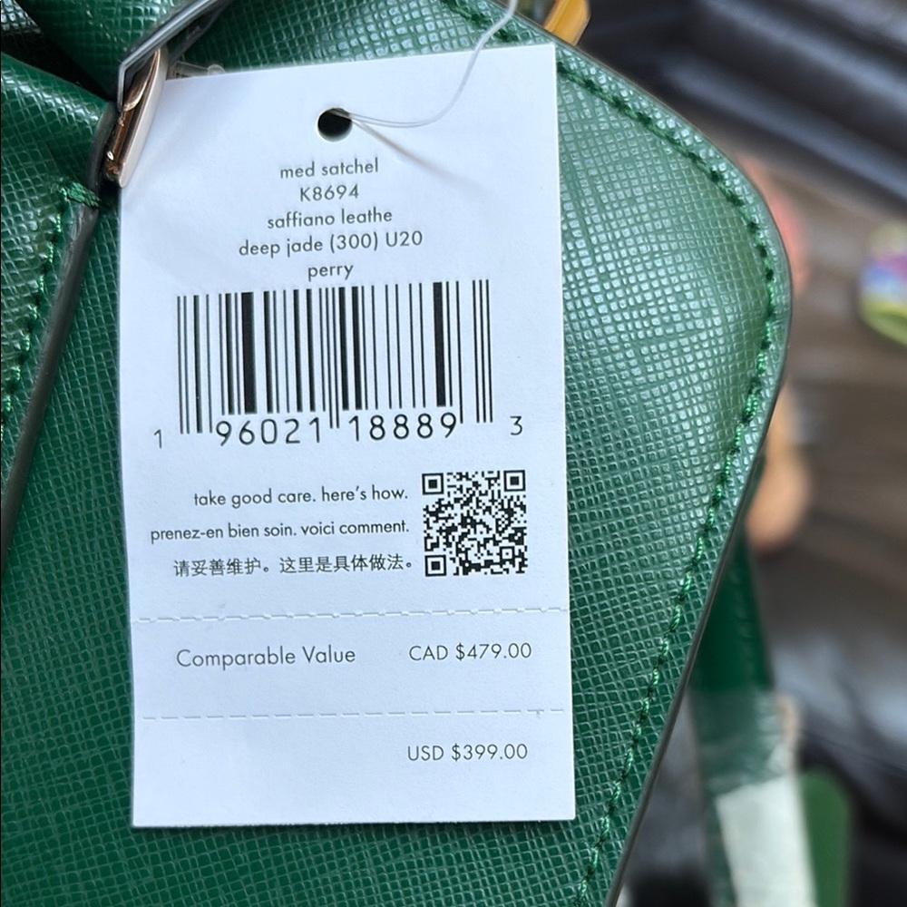 Kate Spade Green Leather Tote